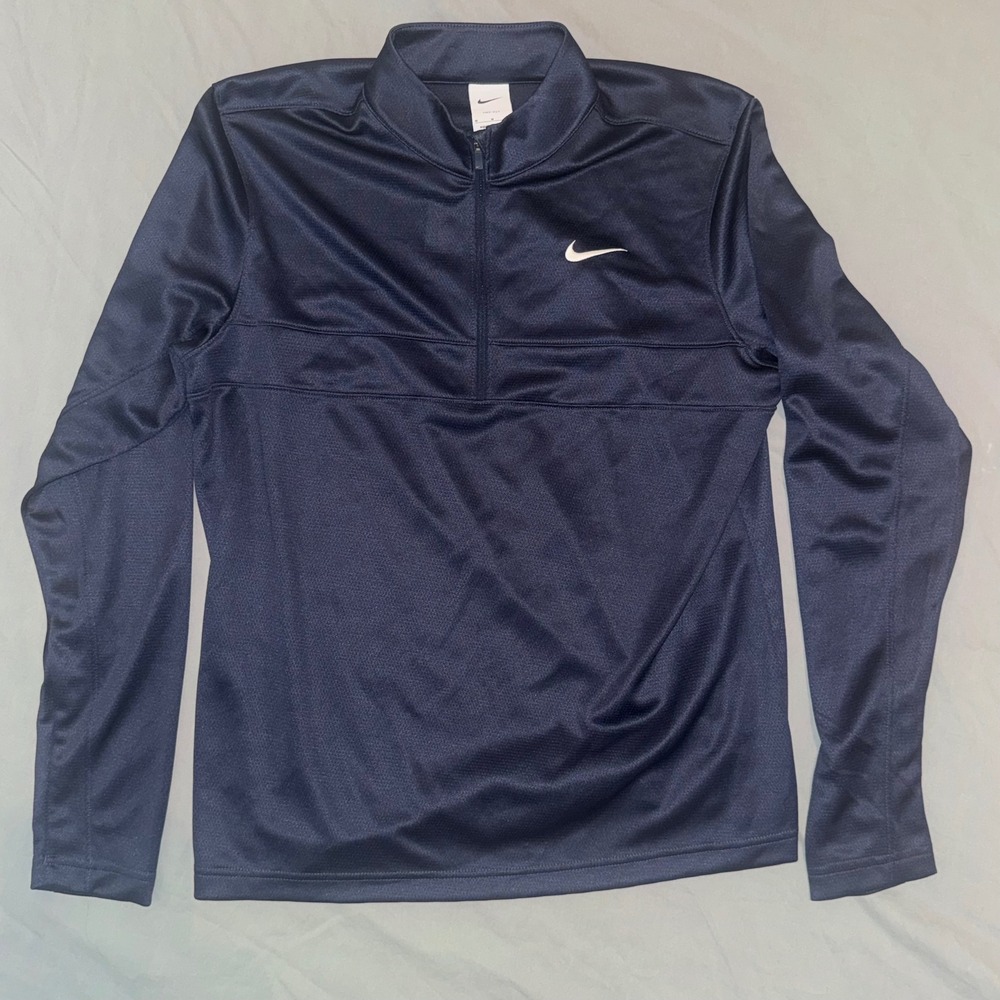 Nike Dri-FIT Academy Men's 1/4 Zip Soccer Drill Top Navy Blue CK6076-451 M